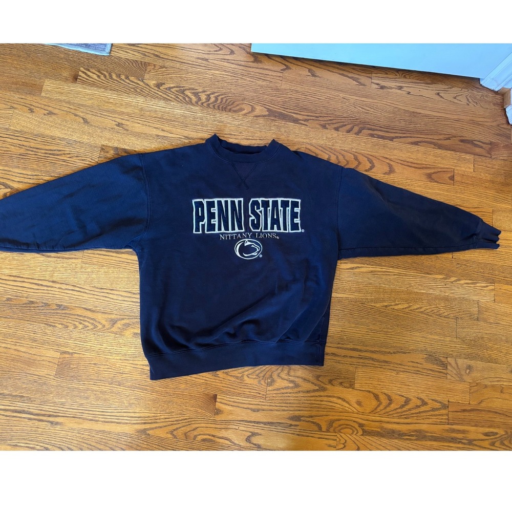 Cadre Penn State Nittany Lions Sweatshirt Mens Large Navy Blue Embroidered Logo